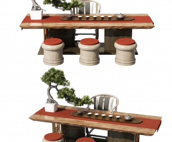 New Chinese Style Tea Tables And Chairs-ID:356400066