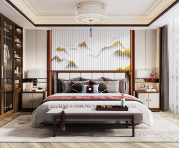 New Chinese Style Bedroom-ID:771614074