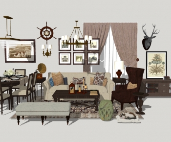 European Style A Living Room-ID:640330358