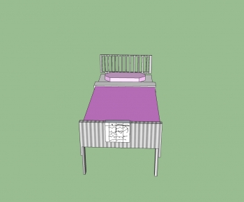 Modern Single Bed-ID:844846012