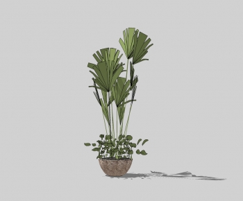 Modern Potted Green Plant-ID:689289095