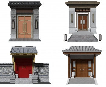 Chinese Style Ancient Architectural Buildings-ID:852199089