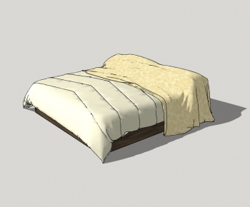 Modern Double Bed-ID:847785955