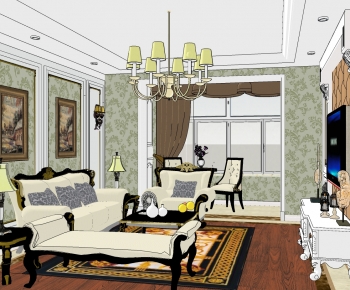 European Style A Living Room-ID:517812019