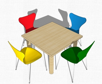 现代幼儿园桌椅-ID:813116075