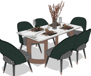 Modern Dining Table And Chairs-ID:411145933