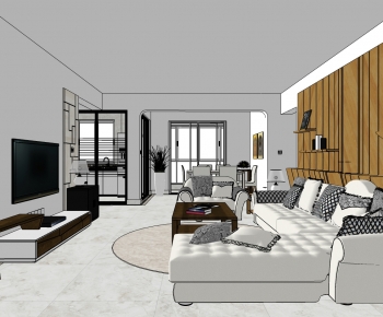 Modern A Living Room-ID:469990027