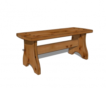 现代实木长凳子-ID:710680018