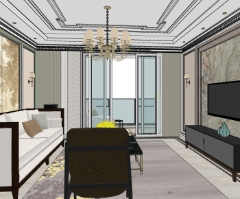 Modern A Living Room-ID:810715916