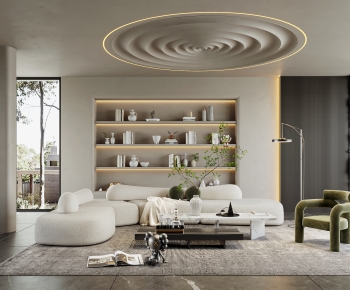 Wabi-sabi Style A Living Room-ID:251882084