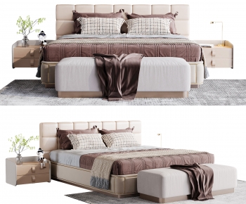 Modern Double Bed-ID:298495054