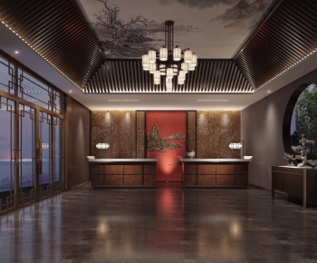 New Chinese Style Lobby Hall-ID:333230574