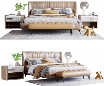 Modern Double Bed-ID:587198023