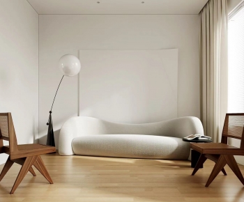 Modern Wabi-sabi Style A Living Room-ID:106074092