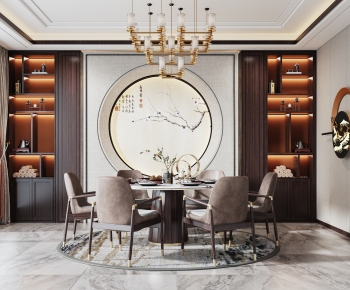New Chinese Style Dining Room-ID:904268037