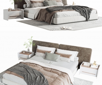 Modern Double Bed-ID:199577095