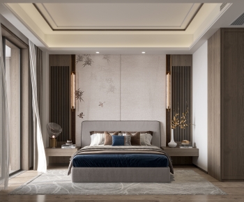 New Chinese Style Bedroom-ID:859519961