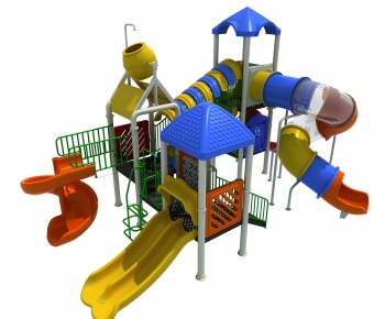 现代游乐设备儿童滑梯-ID:696820022