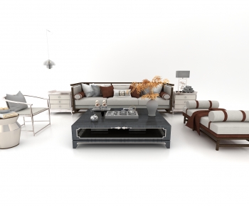New Chinese Style Sofa Combination-ID:915627007