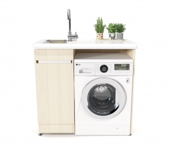 Modern Laundry Cabinet-ID:720583923