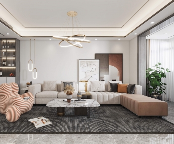 Modern A Living Room-ID:756165035