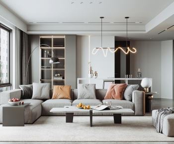 Modern A Living Room-ID:277252912