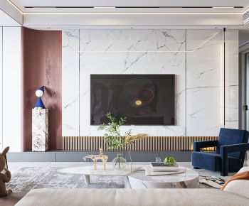 Modern A Living Room-ID:449410921