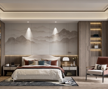 New Chinese Style Bedroom-ID:113720895