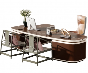 New Chinese Style Office Table-ID:492100716