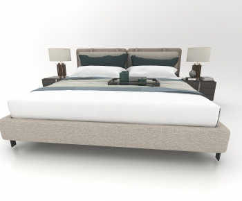 Modern Double Bed-ID:742445956