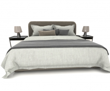 Modern Double Bed-ID:206742052