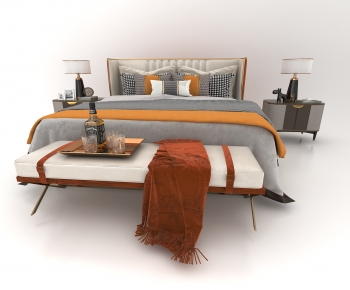 Modern Double Bed-ID:153913974