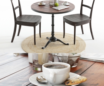 Industrial Style Leisure Table And Chair-ID:665508039
