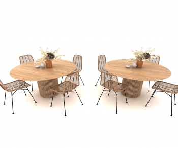 Modern Dining Table And Chairs-ID:580717096