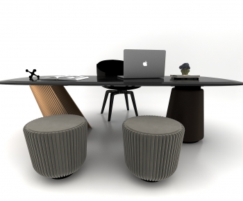 Modern Computer Desk And Chair-ID:504530918
