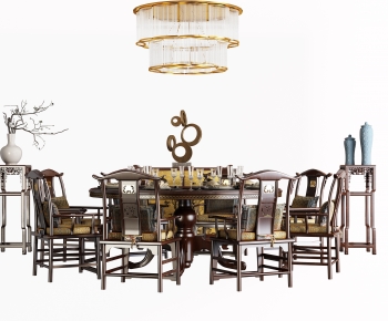 New Chinese Style Dining Table And Chairs-ID:139344934