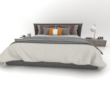 Modern Double Bed-ID:263885977