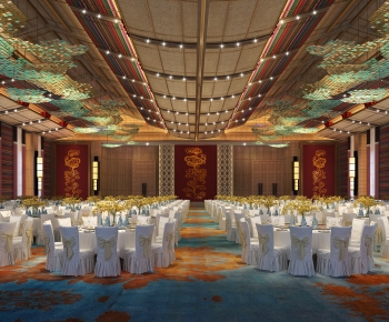 New Chinese Style Banquet Hall-ID:102691894