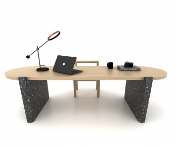 Modern Computer Desk And Chair-ID:564157013