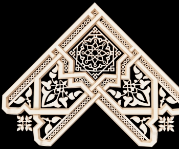 现代伊斯兰 雕花构件-ID:159280358