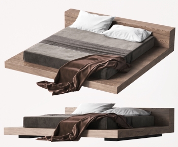 Wabi-sabi Style Double Bed-ID:913284063