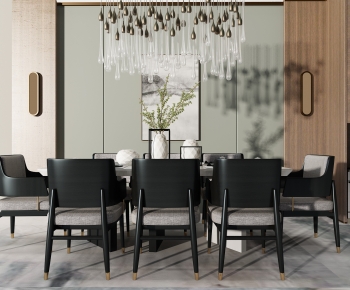 New Chinese Style Dining Table And Chairs-ID:441921008