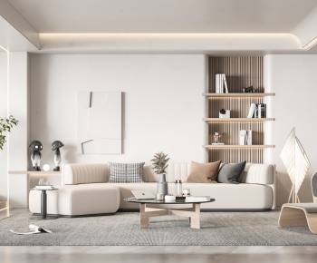 Wabi-sabi Style A Living Room-ID:897521025