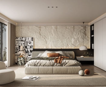 Wabi-sabi Style Bedroom-ID:474947931
