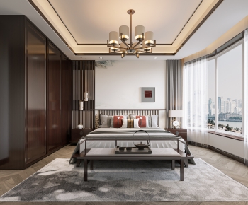 New Chinese Style Bedroom-ID:808792112