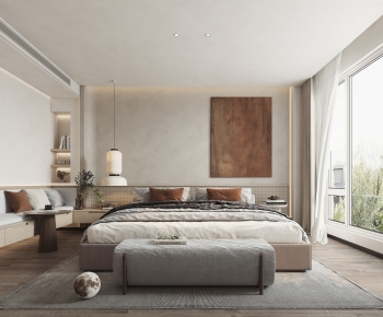 Wabi-sabi Style Bedroom-ID:540471088