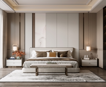 New Chinese Style Bedroom-ID:885552882