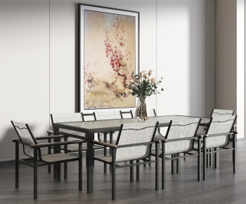 New Chinese Style Dining Table And Chairs-ID:582432997