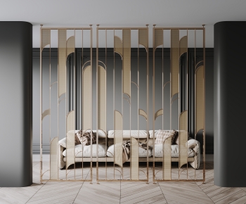 Modern Metal Screen Partition-ID:457263952