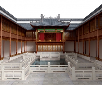 Chinese Style Ancient Architectural Buildings-ID:237034085